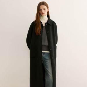 정가 258,000원 울 싱글 핸드메이드 롱 맥코트