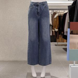 리스트 하이 웨이스트 와이드 데님 팬츠 TSMSLQ52070