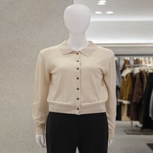 리스트 울 카라넥 버튼업 니트 TSKPOQ52030