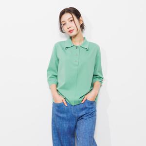 [최초가 158000원] 솔리드 카라 셔츠 (AHSOTF02)-MINT