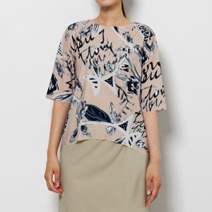 [최초가 138000원] 캘리플라워 하프 슬리브 벌룬 탑 AHMPTF16