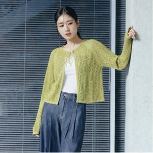 [미리주문10%]26SS 포인텔 크로쉐 가디건 3종