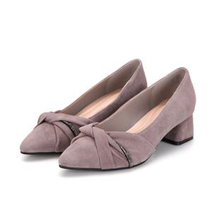 [본사운영] BABARA 스웨이드 보석줄 여성키튼힐 4cm_AAF553