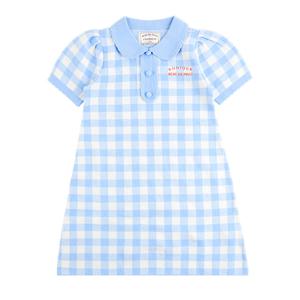 [키즈]여아 체크 스웨터 원피스_BU61OD402