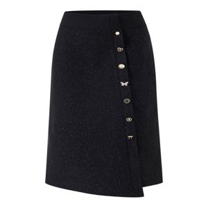 에브리데이]글리터 사선 언발 버튼 스커트 (EB4WH004D)