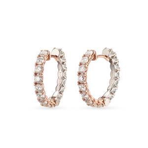 14k 모이사나이트 믹스 링귀걸이 2.5mm