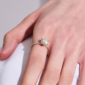 14k 그레이스 랩 다이아몬드 6프롱 반지_2캐럿