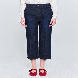 헤지스 여성 HSPA5BC81N2 [데님][세미와이드]네이비 에센셜 밴딩 7부 데님 팬츠