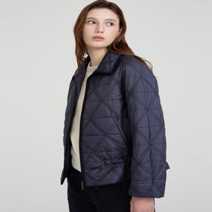 닥스 여성 [[25SS]] DLJU5A103N2 [퀼팅]네이비 배색 포인트 숏 퀼팅 점퍼