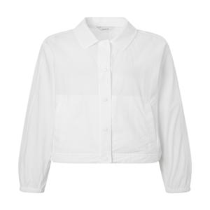 헤지스 여성 [[25SS]] HSJU5B304IV 화이트 셔츠 카라 경량 숏 점퍼