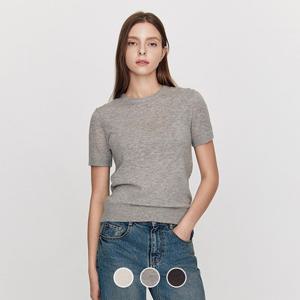 355906 여 12gg 민자 크루넥 셋업 반팔 니트 스웨터