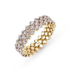 14k 레이첼 랩 다이아몬드 반지_3줄(6-10호)