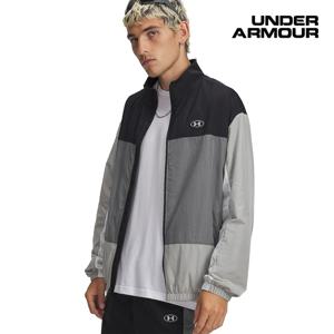 언더아머 남성 UA 아이콘 우븐 트랙 집업 바람막이 자켓 6009436-001