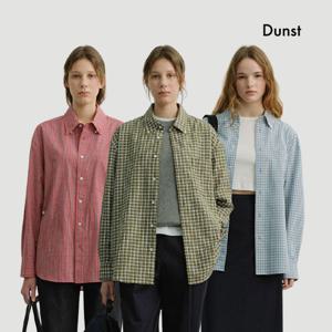 UNISEX OVERSIZED BD CHECKED SHIRT_UDSH6A115