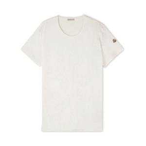 여성 로고 패치 화이트 반팔티 8C73200 V8058 033