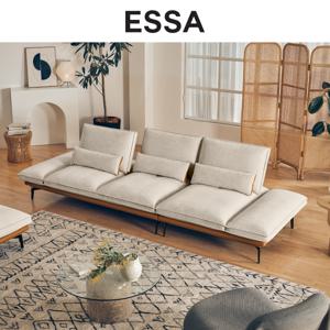 볼튼 4인 하프스윙기능 카시미라 패브릭 구스 소파