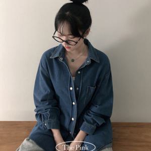 [브리치]  / 후운 오버핏 데님 자켓 셔츠 남방