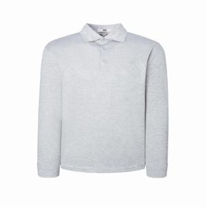 남성 [[25SS]] WMTS5AC11G1 [스테디셀러] 그레이 로고자수 면혼방 긴팔카라티셔츠