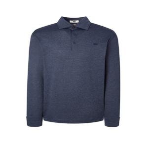 남성 [[25SS]] WMTS5AC11N2 [스테디셀러] 네이비 로고자수 면혼방 긴팔카라티셔츠