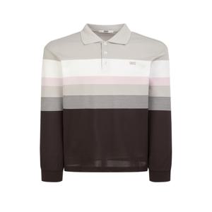 남성 [[25SS]] WMTS5AC21I2 [스테디셀러] 베이지 스트라이프배색 면혼방 긴팔카라티셔츠