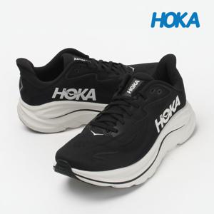 호카 운동화 클리프톤10 와이드 남성 런닝화 블랙 화이트 1162032-BWHT