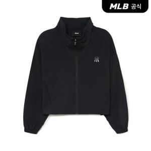[공식] 여성 베이직 애슬레저 크롭 오버핏 바람막이 NY Black
