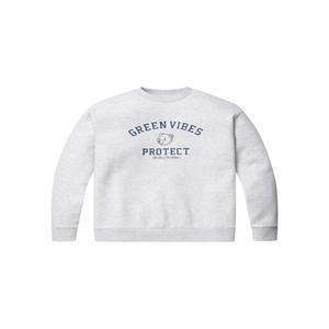 공용 세미오버핏 문베어 플리스 맨투맨 EPE4TR3950