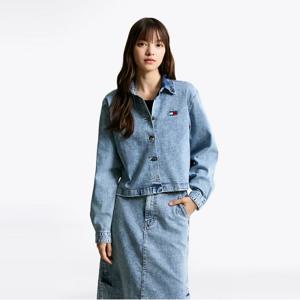 [정상가: 169000원] 타미진스 데님 크롭 셔켓 (T32F6WSH11TWL11A5)