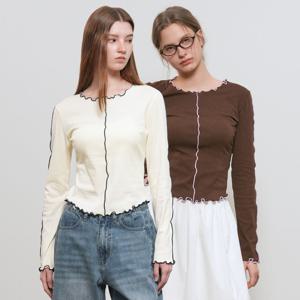 인터록 슬림핏 티셔츠 2COL / GF1LTS518