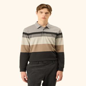 남성 [[25FW]] DMTS5C302G2 [EXCLUSIVE]그레이 코튼 혼방 컬러블럭 카라 티셔츠