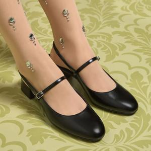 블록 힐 슬링백 메리제인 펌프스 2colors CK1-60361574