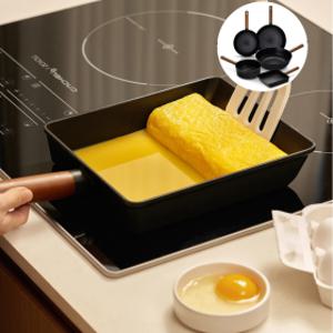 국내생산 티타늄 인덕션 사각 계란말이팬 20cm 계란후라이 미니사각팬 멀티팬