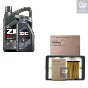 올뉴쏘렌토(UM) 디젤 지크 X7 LS 5W30(7L) C2/C3 순정 필터 엔진오일세트