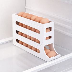 1+1 슬림핏 4단 계란보관함 정리함 수납함 트레이 1+1 무료배송 행사 중