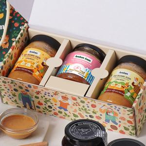 안단잼 설 설날 피넛버터저칼로리 백도복숭아잼 선물세트 + 쇼핑백 이번 설엔 안단잼 설 선물세트