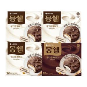 (HOT특가딜) 몽쉘 생크림 408g (오리지널 / 카카오) 3+1개