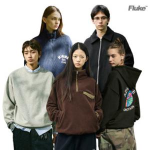 무료배송+쿠폰 플루크 25FW 클리어런스 빅사이즈/맨투맨/후드티/집업/트레이닝팬츠 특가