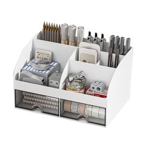 연필꽂이 서랍식 데스크 수납함 21.1 x 14.2 x 12 cm