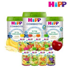 HiPP힙 유기농 과일 퓨레 히피스 파우치/ 힙분유 1/2/3단계