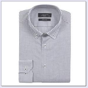 (신세계김해점)란체티 남성 잔체크 더블버튼 카라 슬림핏 긴소매 와이셔츠 LWS5208BA 외1