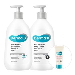더마비 마일드 모이스처 바디로션 400ml 1+1 +튜브견본(랜덤)