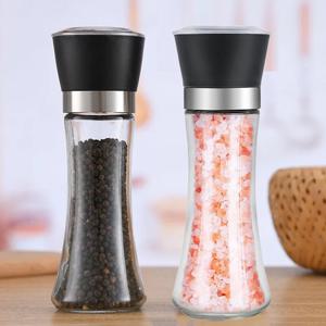 1+1 소금 후추 그라인더 깨갈이 2P 통후추 솔트 참깨 갈이통 솔트밀 스텐유리병 조미료통