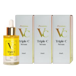 닥터메디엠 비타민 C 세럼50mlX3개  +아쿠아크림50ml+물티슈/잡티 기미 지우개/미백 주름개선/비타민 에센스