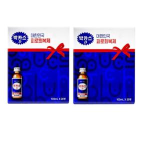 약국 박카스D 드링크 20병 x 2박스 40병 선물용 비타민 고함량 타우린 2000mg 바카스