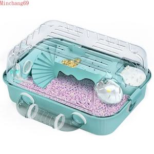 새로운 강화된 두꺼운 형 대형 아크릴 햄스터 집 완전 투명한 햄스터 케이지