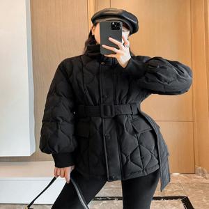 겨울옷 패딩 벨트 숏패딩 겨울 벨트 여성 퀼팅 누빔 슬림핏 숏패딩