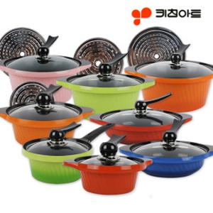 NEW키친아트냄비(Y냄비) 곰솥 칼라냄비 국냄비 찜솥 전골 양수 큰냄비 이유식냄비 볶음냄비