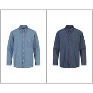 앤드지 (ANDZ) 세미오버핏 데님남방 2종택1(5WC1101)