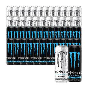 (HOT특가딜)몬스터 에너지 울트라+제로 슈거 355ml 48캔 (각 24캔)