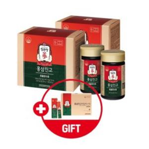 정관장 홍삼진고 250g 2병x2박스 + 홍삼진고 데일리스틱 20포 1박스 메가스폰서십단독구성+쇼핑백 동봉